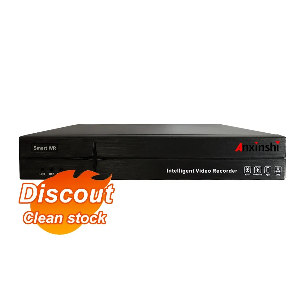 Stock claro a precio barato Grabadoras de vídeo en red 8CH 4K 1 SATA para todas las cámaras IP Cámara PTZ Cámara de red NVR