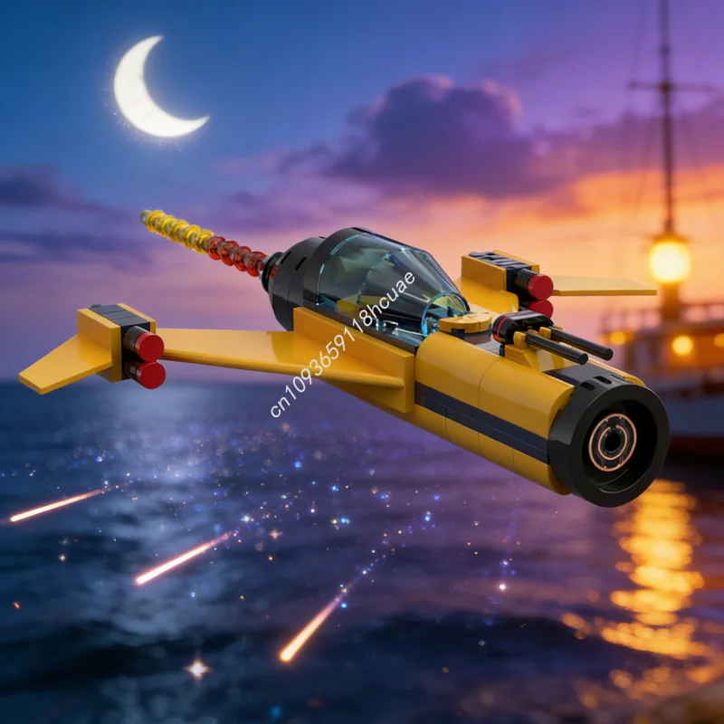 

124pcs MOC F 3 Meteor Class Planetary Defense Space Model Building Blocks Architecture Toy Christmas Gifts Creative DIY Idea