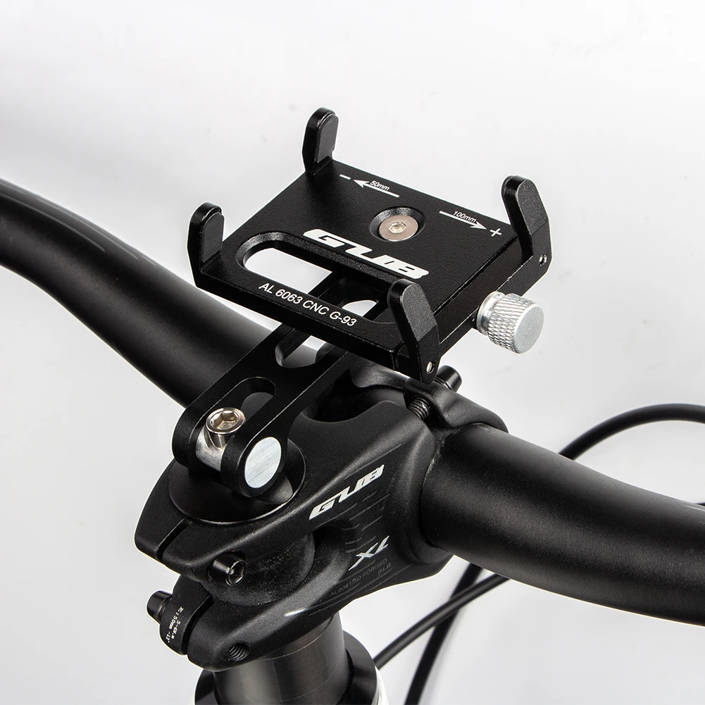 Gub g95 aluminium fahrrad telefon halter halterung stiel fahrrad telefon headset halterung passt für 1-1/8 "1/8mm gabel für 4, 5-7 zoll gps telefon – Detail 23