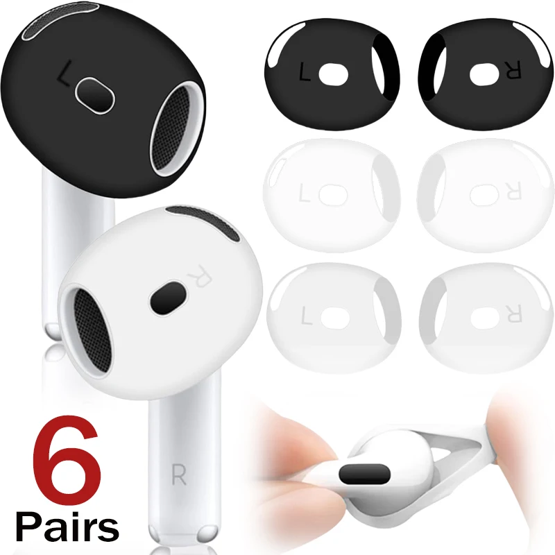 For AirPods 4 Soft Silicone Eartips Earbuds Anti-slip Protective Sleeve Covers for Apple AirPods 4th Gen Earphone Cover Skin