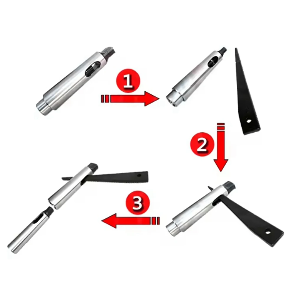 

AA875pcs Sleeves Morse Taper Drift Wide Application Lathe Drill Carbon Steel Straight Morse Taper