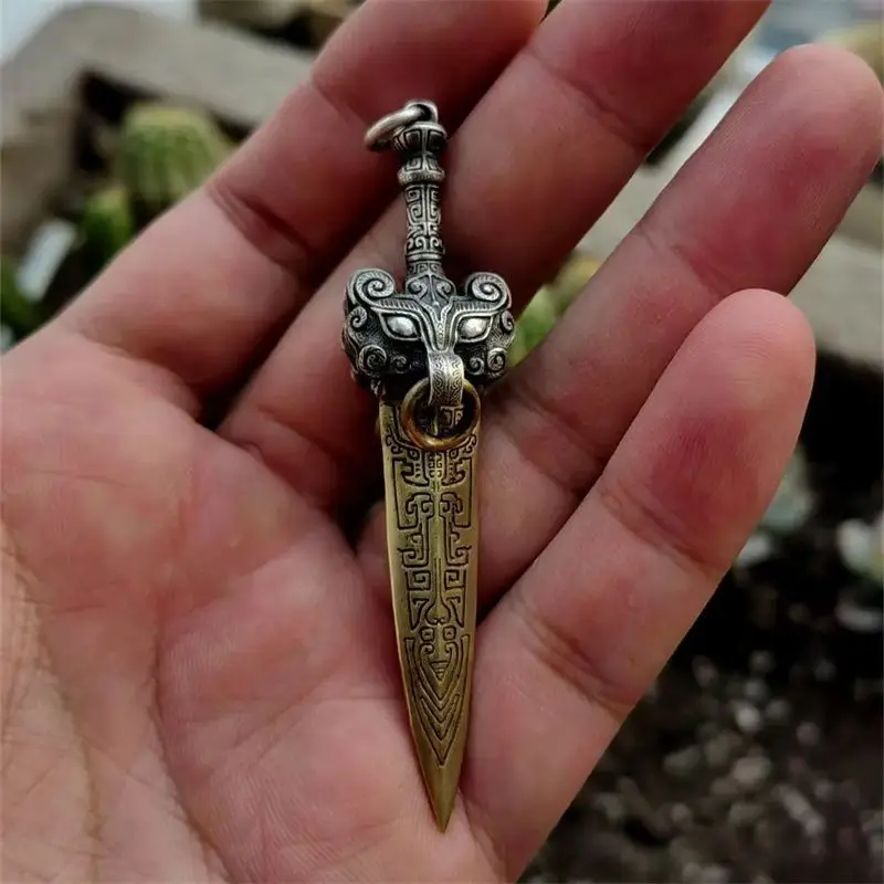 Jiaotu Sword Jiaotu Dragon Pendant Necklace Retro Ethnic Style Shop Headband Ring Mighty Fashion Personalized Accessories