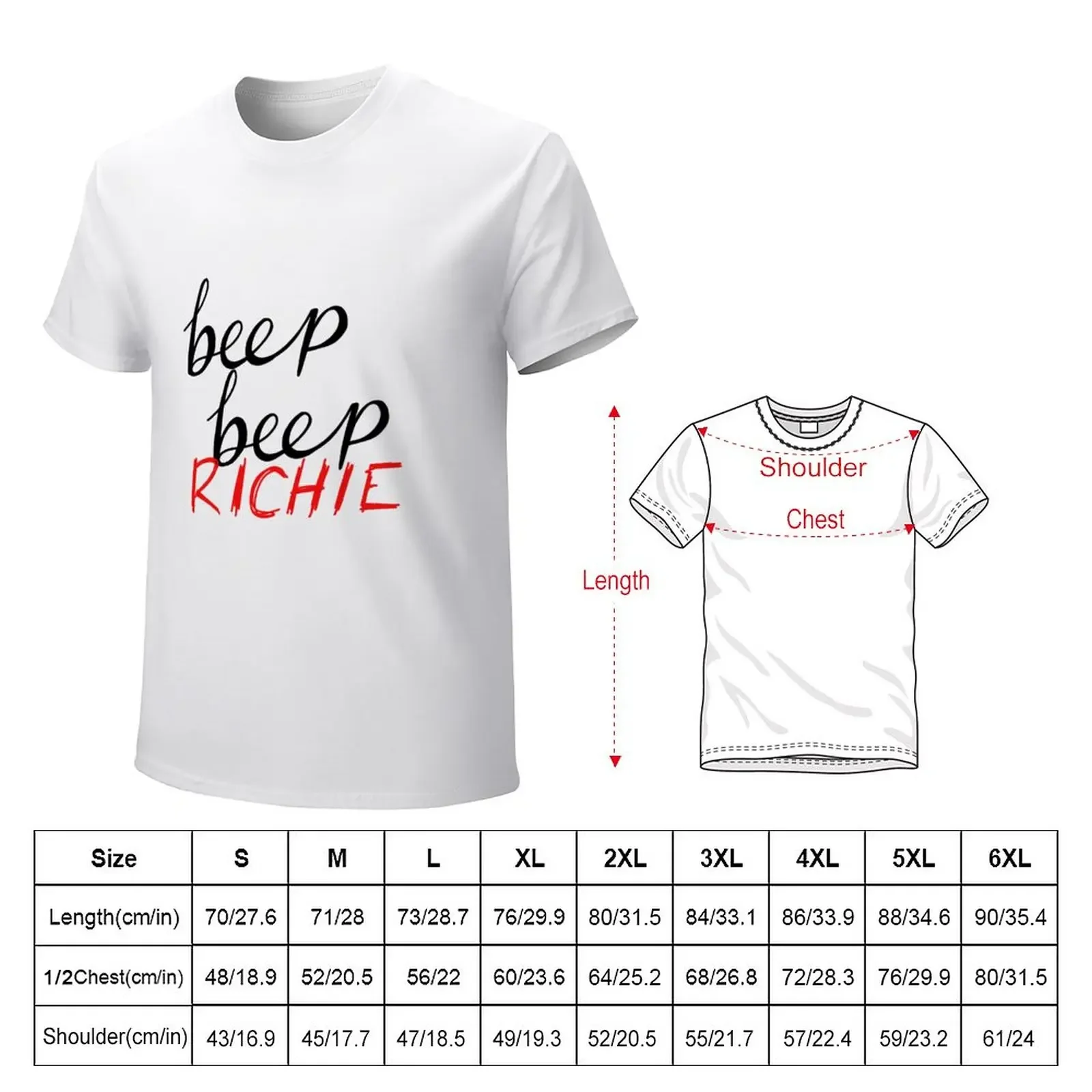 beep beep Richie T-Shirt customs new edition mens graphic t-shirts hip hop summer top plus size tops slim fit t shirts for men