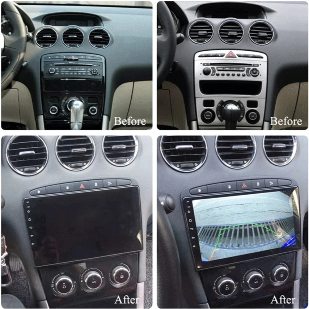 Android 16 Carplay Auto For Peugeot 308 308SW 2007-2015 408 2012-2020 Car Radio GPS Multimedia Video Player Stereo WIFI+4G DSP