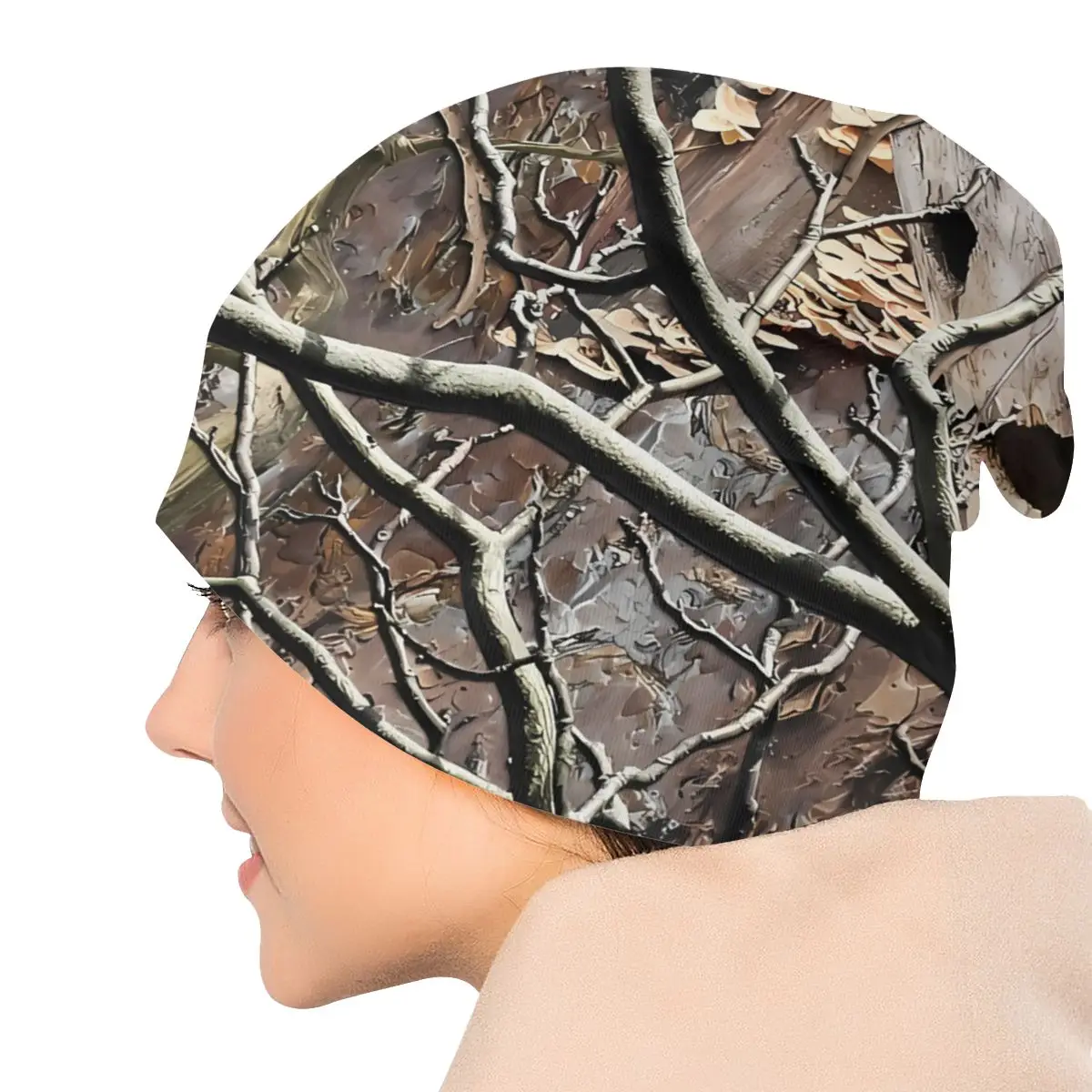 Camouflage Skullies Beanies Caps Hunting Thin Hat Autumn Spring Bonnet Hats Men Women\'s Unisex Ski Cap