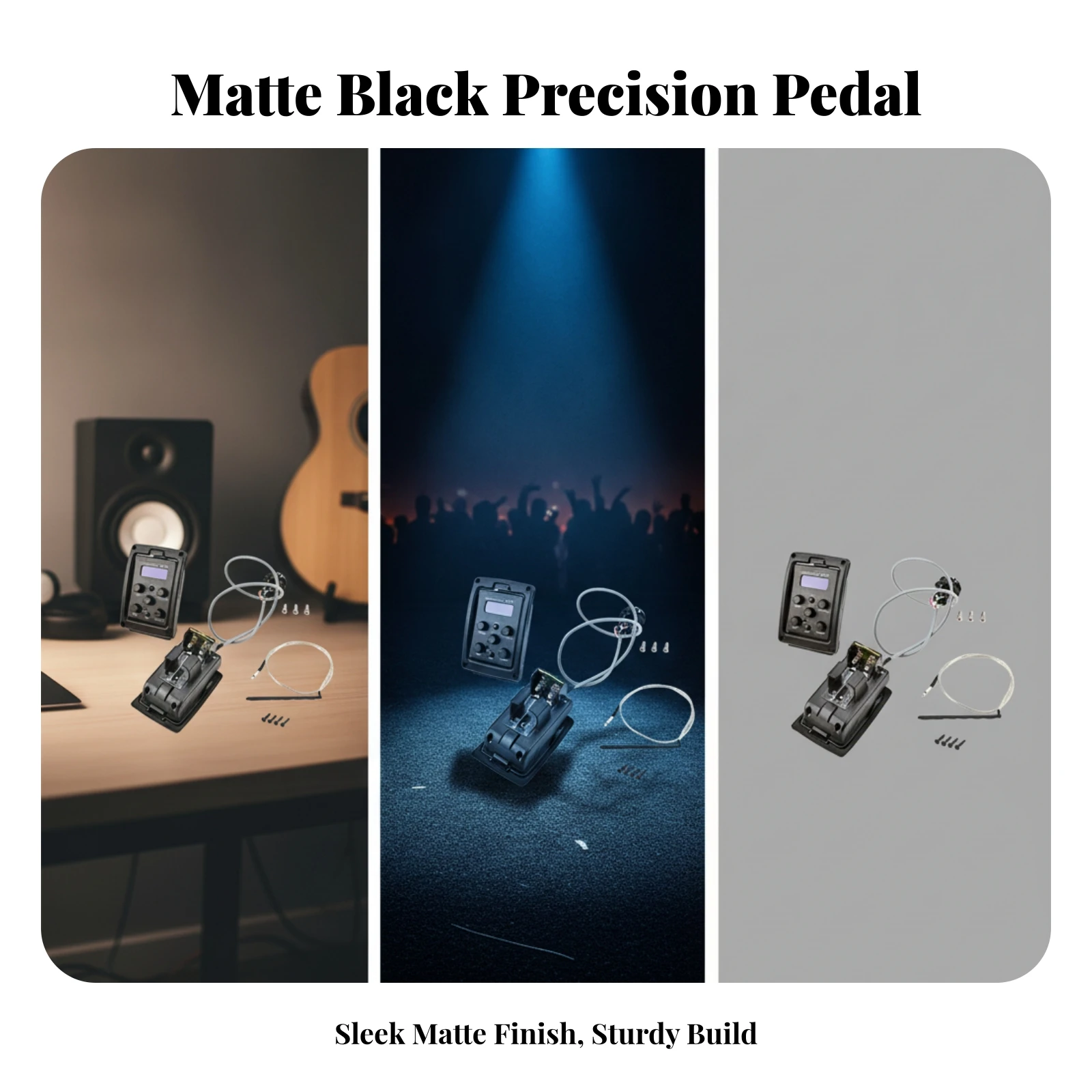 Guitar Preamp with Pickup Easy to Read Acoustic Guitar Preamp System Onboard Equalizer Compact Electronics Slim