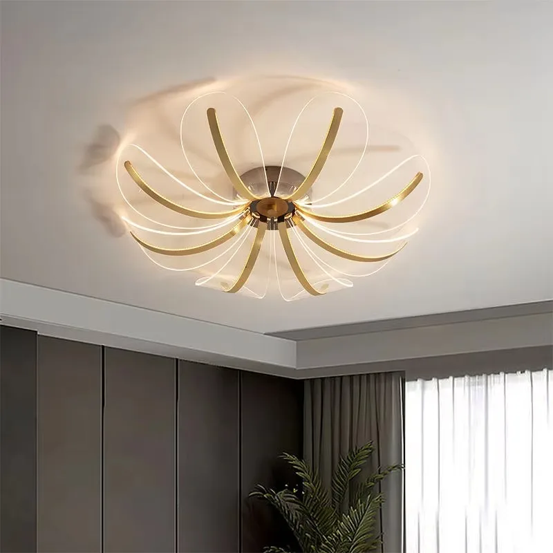 Modern Nordic creative ceiling hotel living room bedroom acrylic round diode ceiling
