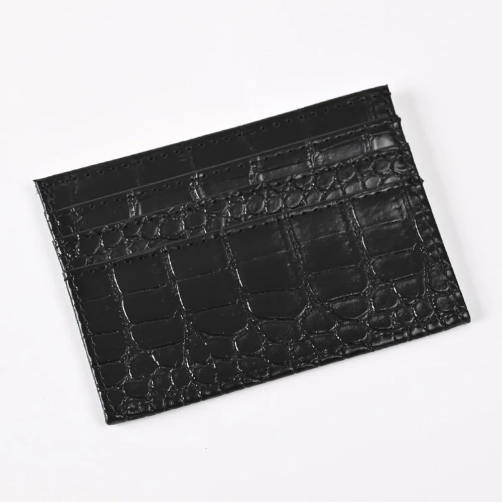 

Portable PU Leather Slim Women Card Holder Thin Id Bus Card Cover Wallet Purse Waterproof Business Credit Card Case Bag