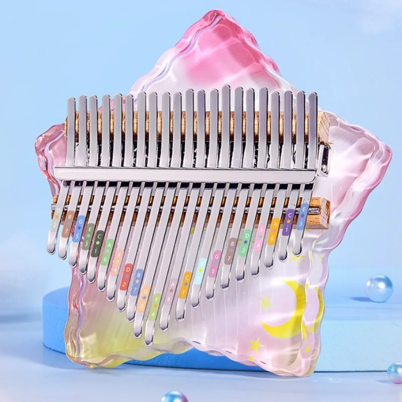 نجمة خماسية كاليمبا للأطفال المبتدئين كاليمباس المهنية 21 مفتاح المحمولة الإبهام البيانو أدوات لوحة المفاتيح المحمولة #3