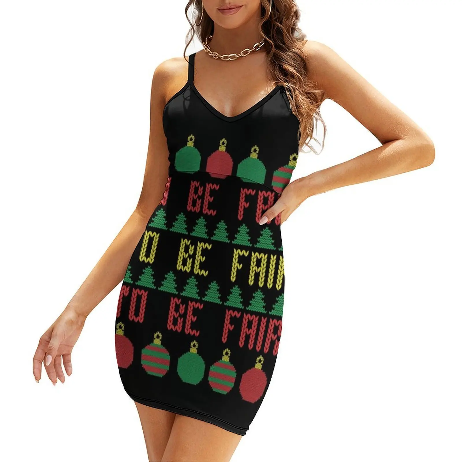 

Ugly Christmas Sweater To be Fair Letterkenny Sling Dress birthday dress dress party night summer women's suit