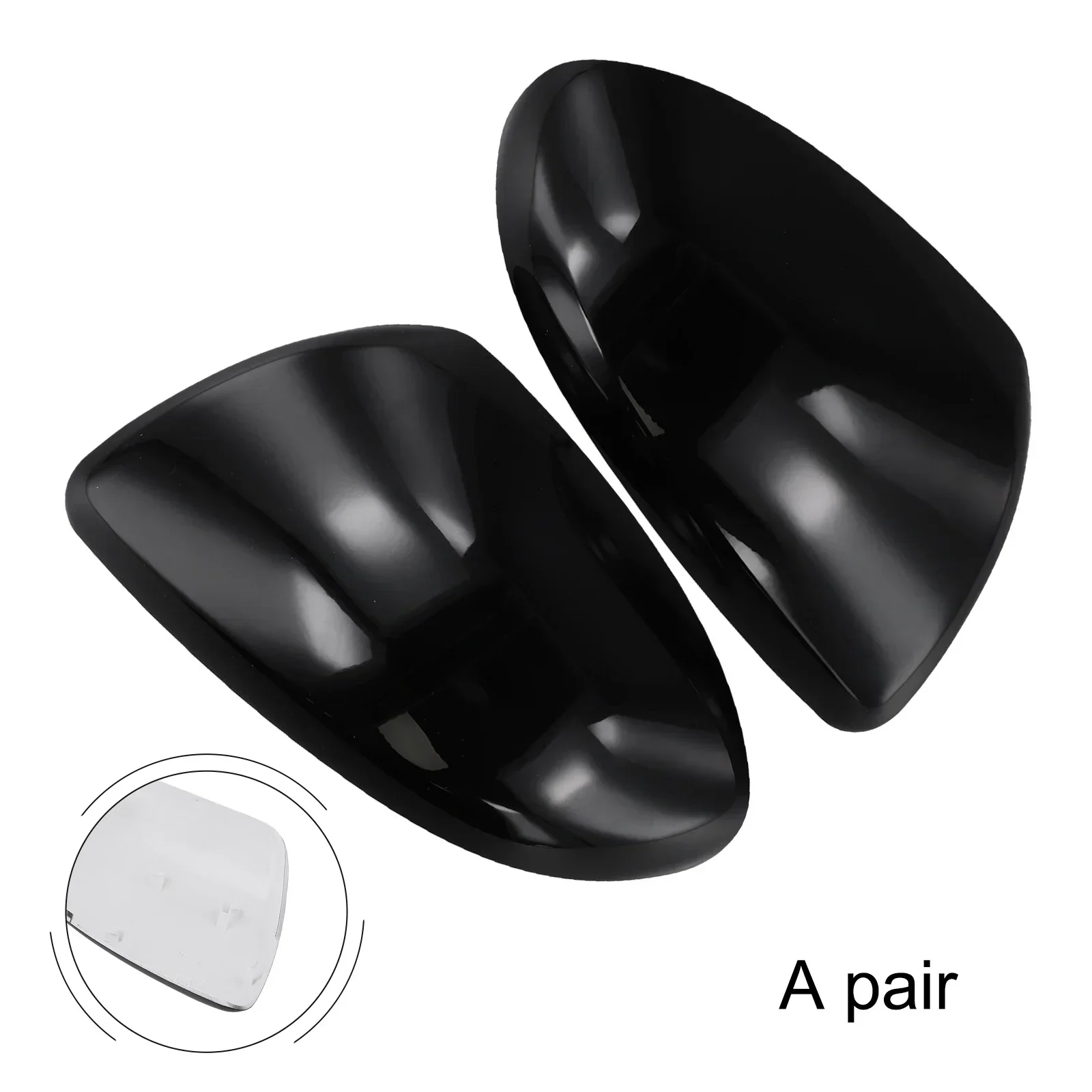 

2PCS Side Rear View Mirror Cover Cap Signals For Mazda 2 2007-2015 Black Mirror Case Car Accessories Car Styling
