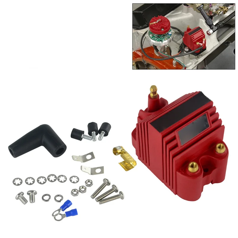 

E-Core 12V Ignition Coil For Car Universal Use Unit With Connector And Accessories