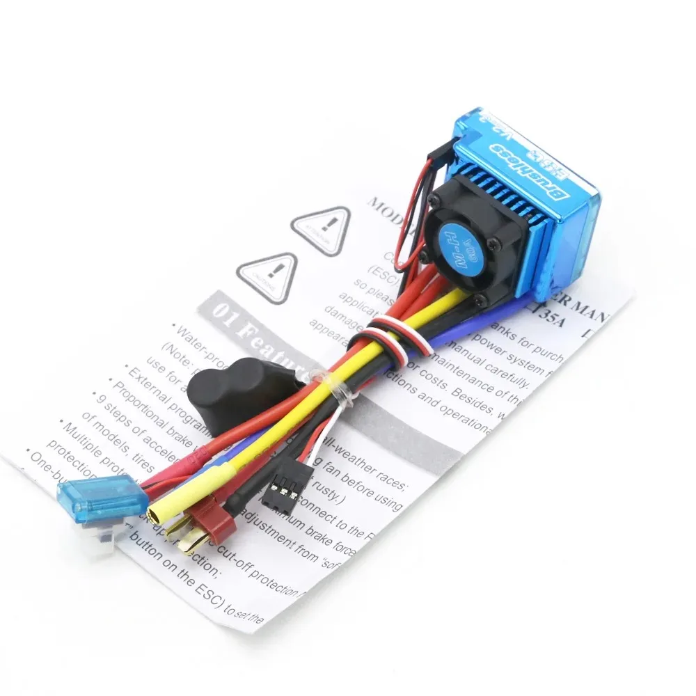 Waterproof 45A 60A 80A 120A Brushless ESC Electric Speed Controller Dust-proof for 1/8 1/10 1/12 RC Car Crawler RC Boat Part