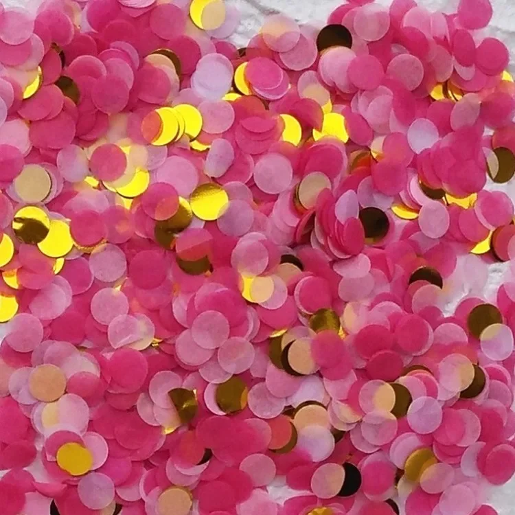 10g/bag Confetti Tissue Paper Pink Gold Dots for Balloon Baby Shower Birthday Party Decorations DIY Wedding FX Anniversaire