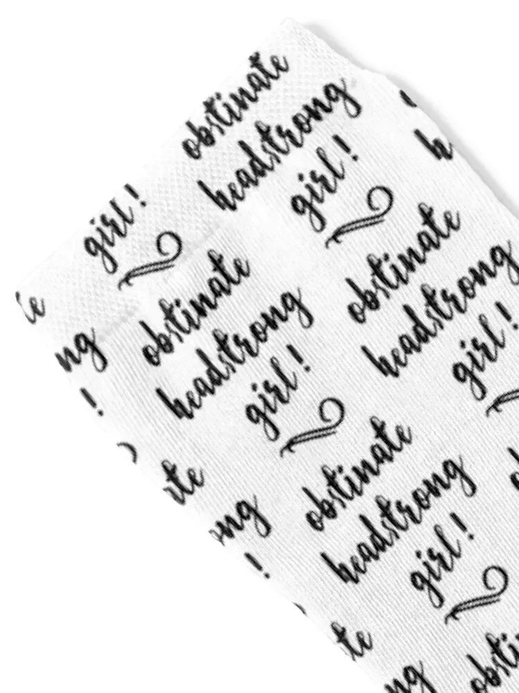 Obstinate, Headstrong Girl! - Jane Austen Socks golf designer brand FASHION Children's Ladies Socks Men's