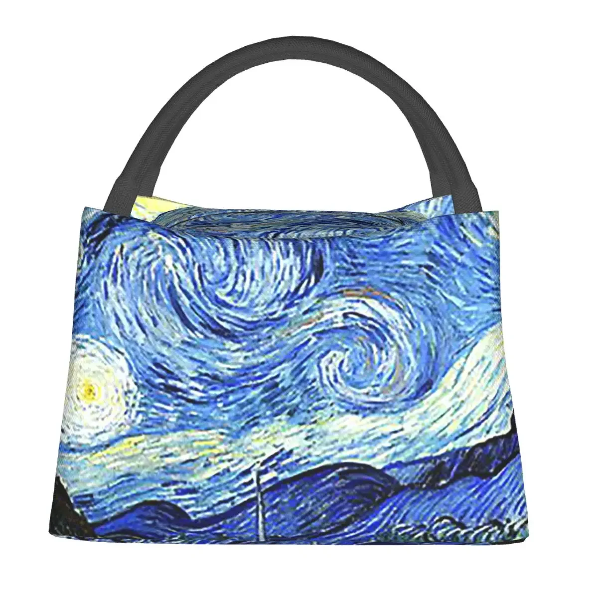 

Винсент Ван Гог Звездная ночь Сумки для обеда Bento Box Водонепроницаемая сумка для обеда Сумки для пикника Сумка-холодильник Термосумка для женщин Студенческая школа