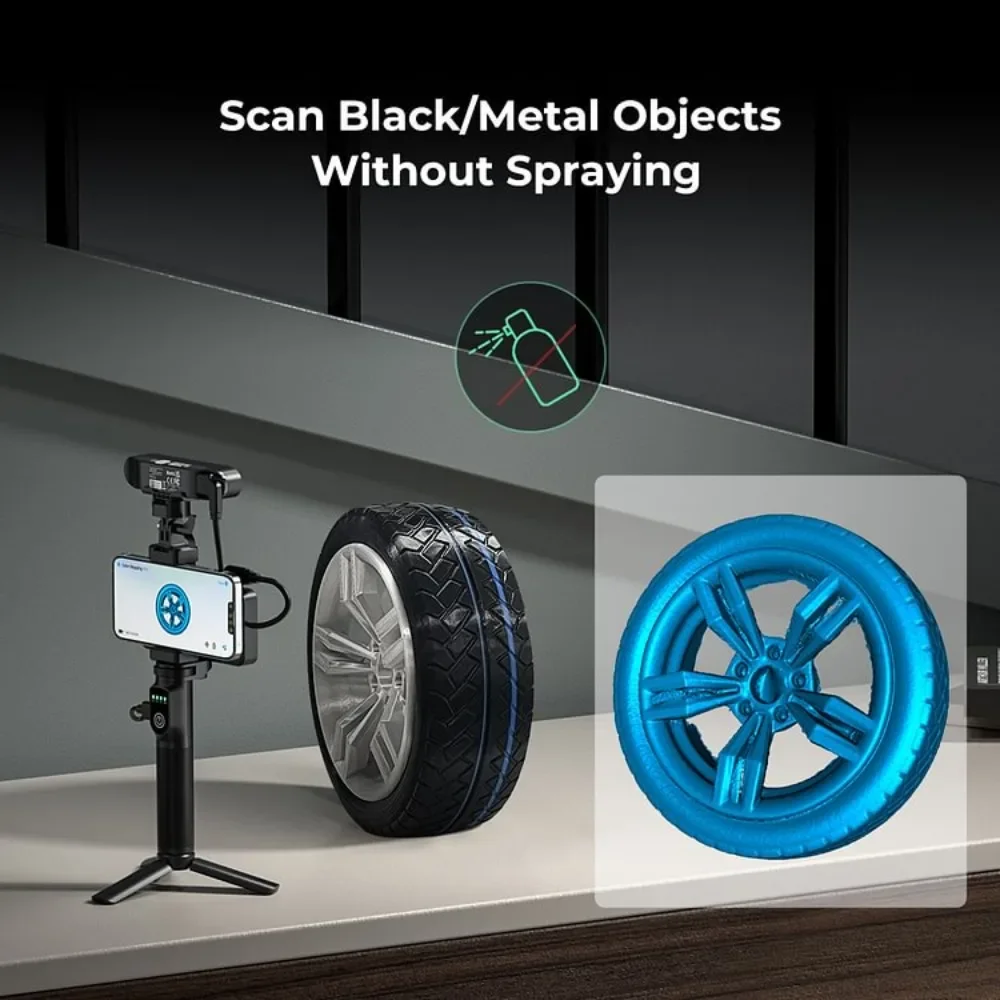 

3D-сканер Creality CR-Scan Ferret Pro: портативный, с защитой от дрожания, отслеживанием, Wi-Fi 6, 24-битным полноцветным беспроводным сканированием, точность 0,1 мм