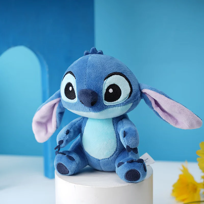 Disney Toy Story Stitch Kawaii Plush Doll Cartoon Stuffed Anime Keychain Pendant Strap Toys Car Keyring Birthday Gift For Kids