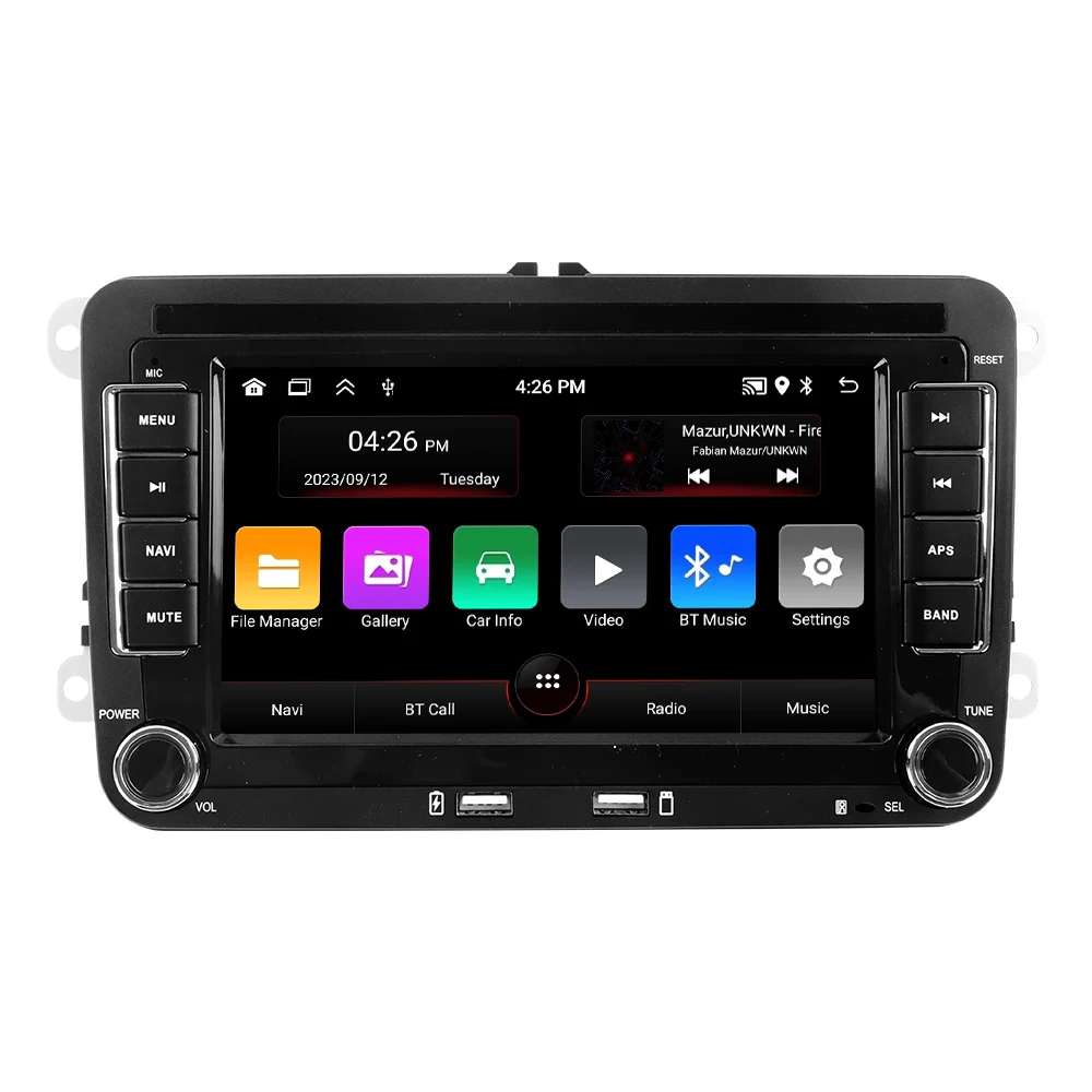 MEKEDE Android 15 Carplay autoradio voor Volkswagen Passat b6 b7 golf 5 6 Polo Jetta Skoda Navigatie FM Audio Stereo Head Unit - afbeelding 2