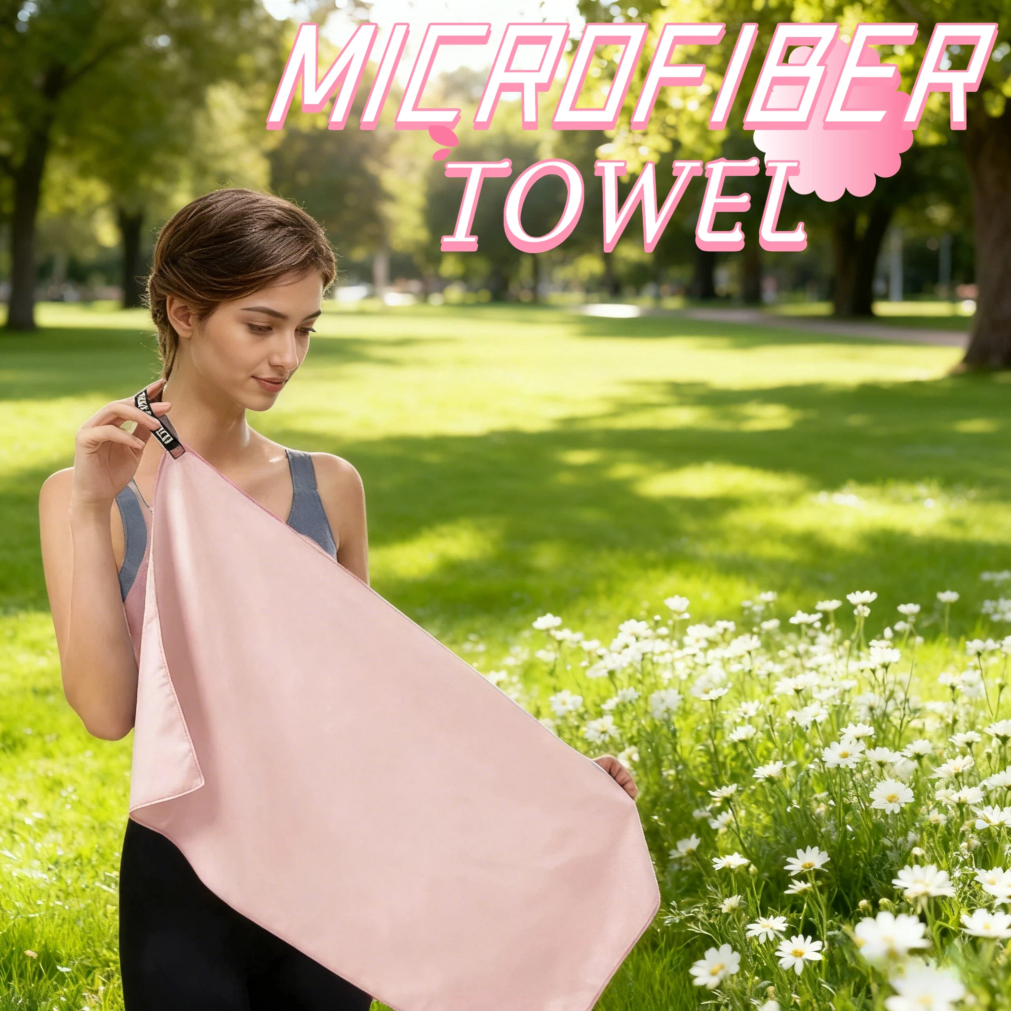 1 PCS 40x80cm Microfiber Gym Towel  Ultra Absorbent Fast Dry Sweat-Wicking Lightweight for Fitness Workout Yoga Hiking Post-Work