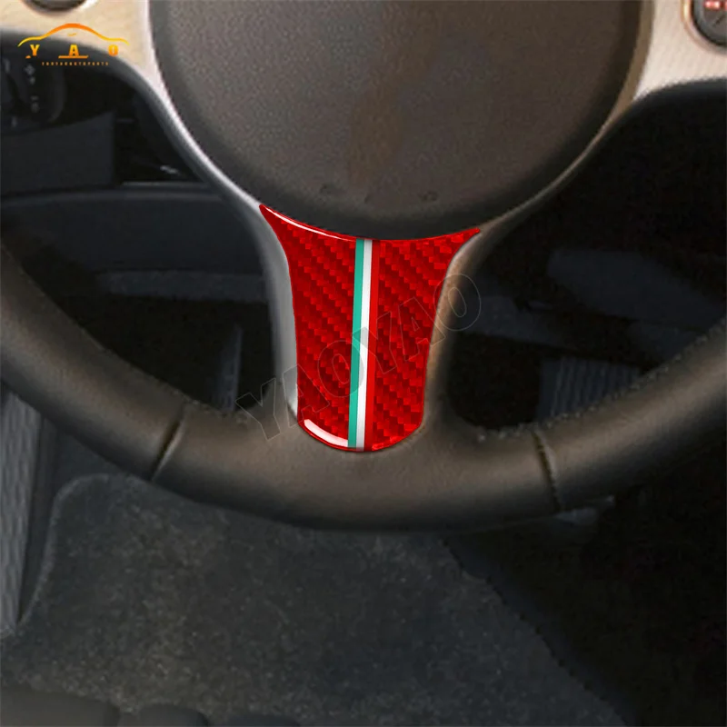 For Alfa Romeo 159 2005-2024 Carbon Fiber Steering Wheel Panel Car Interior Accessories Decorative Stickers