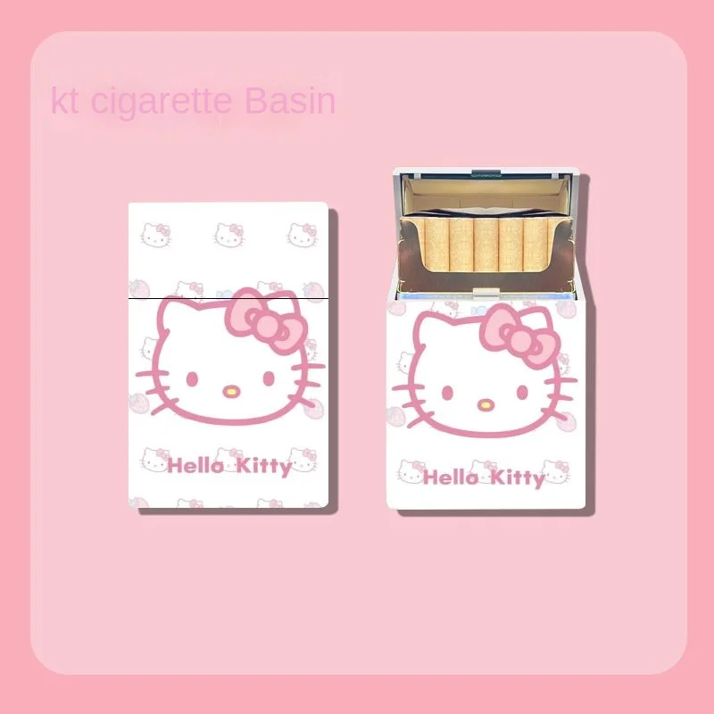 Hello Kitty Cartoon Cute Anti-pressure Cigarette Box Creative Waterproof Personalized Cigarette Hiding Artifact Boyfriend Gift