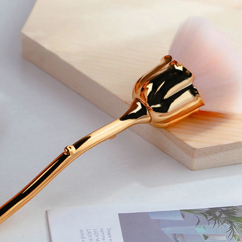 

Rose Loose Powder Makeup BrushBeauty ToolsNail Art Dust BrushBlush Blush BrushFacial Touches