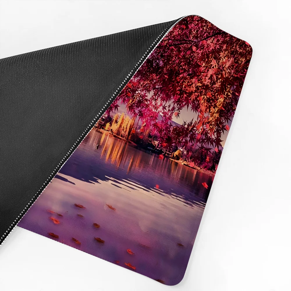 Sakura Japanese Cherry Blossom  Mousepad Mouse Mat Desk Mat With Pad Gaming Accessories Prime Gaming XXL Keyboard Pad