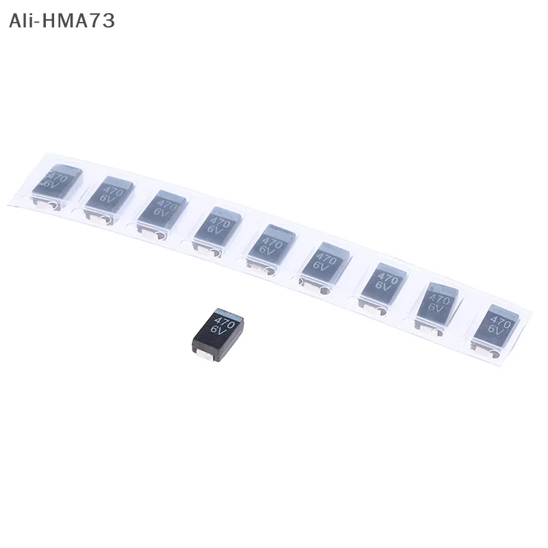 HMA73-10Pcs 6.3V470UF 477J 470UF 6V D7343 Type D Tantalum Capacitor New