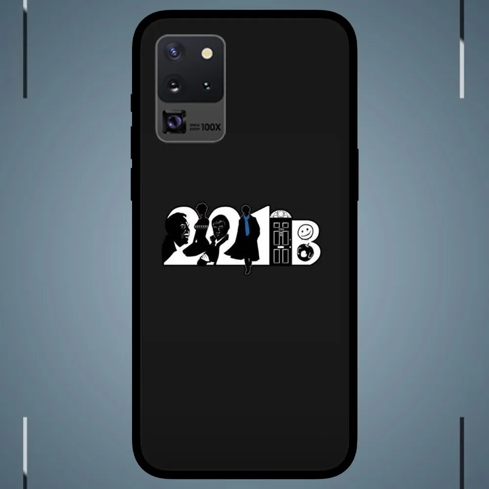 The TV Sherlock Phone Case For Samsung Galaxy S24 S23 S22 S21 S20 FE Note 20 Ultra 5G Black Phone Case