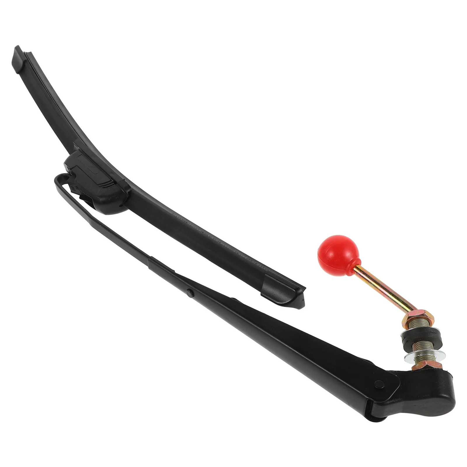 

Rain Scraper Kit Manual Semi-Enclosed Wiper For Utv Motorcycle Golf Cart Front Windshield Universal Replacement Durable