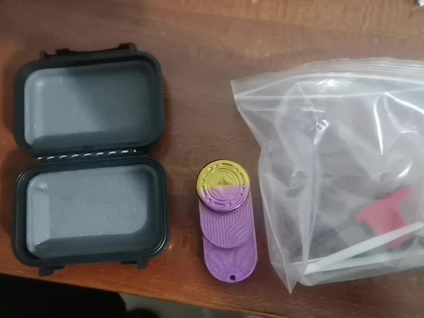 Used EDC [Ice Crystal Titanium] Restless DZ Rhythm + MIX Magnetic Mechanical Push Card Fingertip Decompression Toy