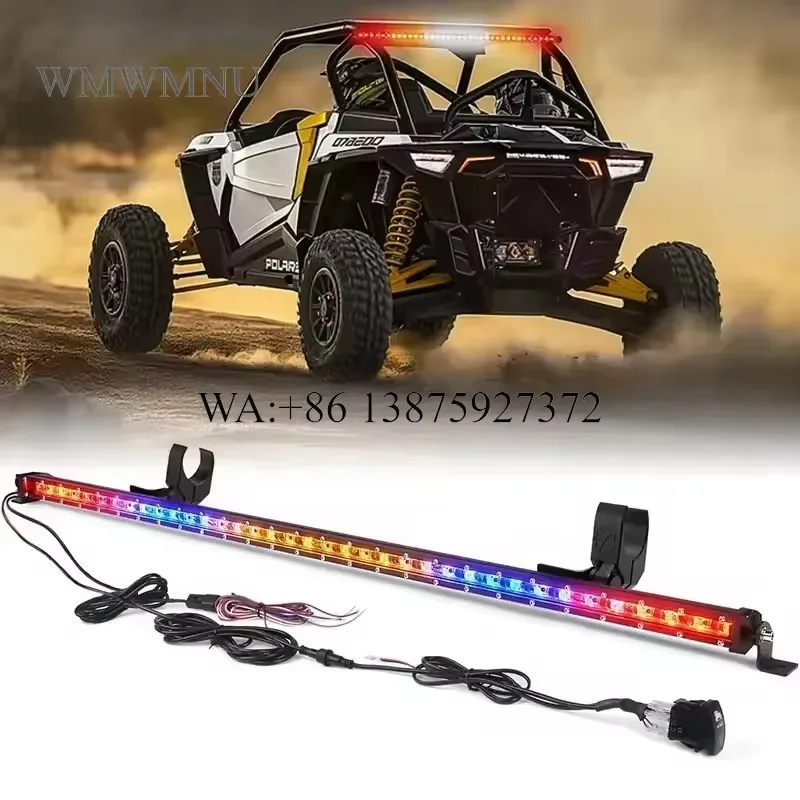 Wmwmnu High Power LED Rear Chase Strobe Light Bar Waterproof Aluminum Housing Turn Signal Combo Lamp for UTV ATV Polaris RZR