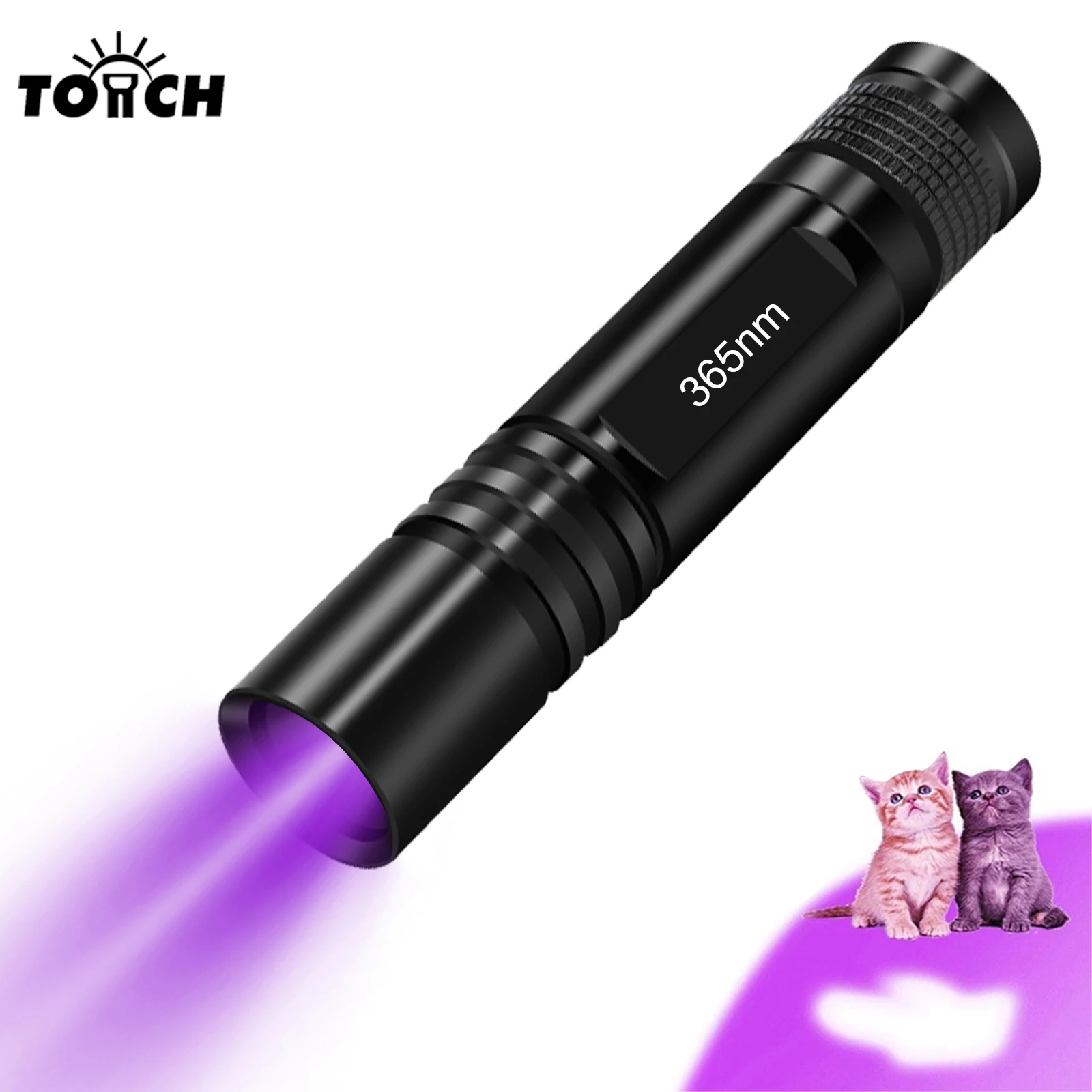 365nm UV Flashlight LED Torch Mini Ultraviolet Lights Inspection Lamp Pet Urine Stain Detector