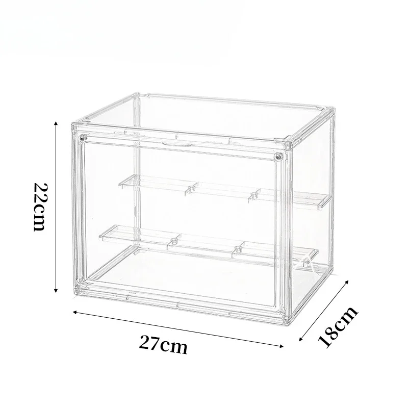 1Pcs Three Layer Acrylic Display Rack Transparent Ladder Handmade Anime Car Model Blind Box Storage Box Jewelry Sorting Box