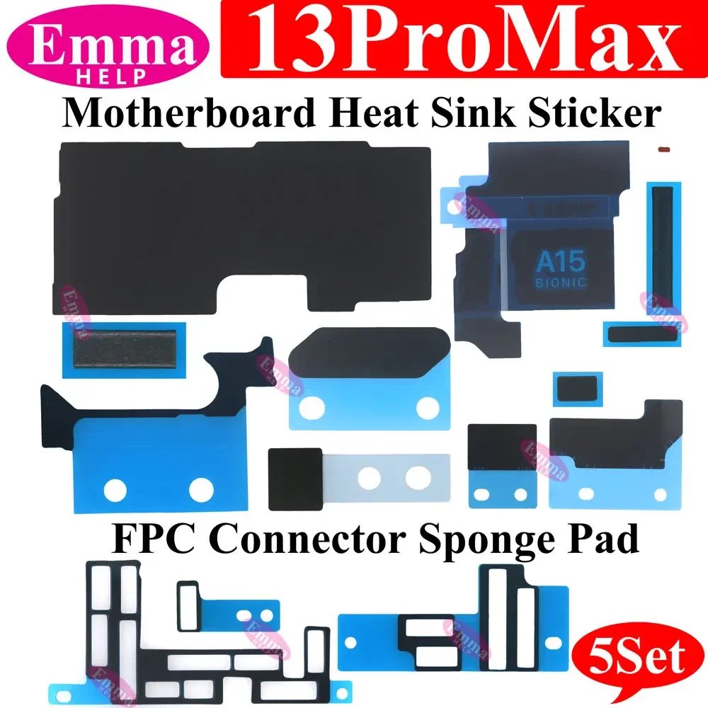 Heat Sink Sticker Anti-Static Logic Board Dissipation Cooling Glue For iphone 11 12 13 Pro Max FPC Connector Sponge Tape Sticker