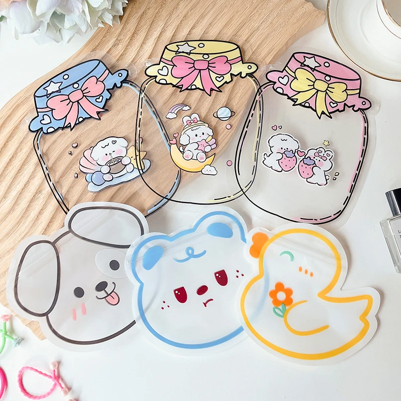 Korean department of fine large-capacity cartoon cute little package ins wind waterproof hand-sealed candy self-sealing bag