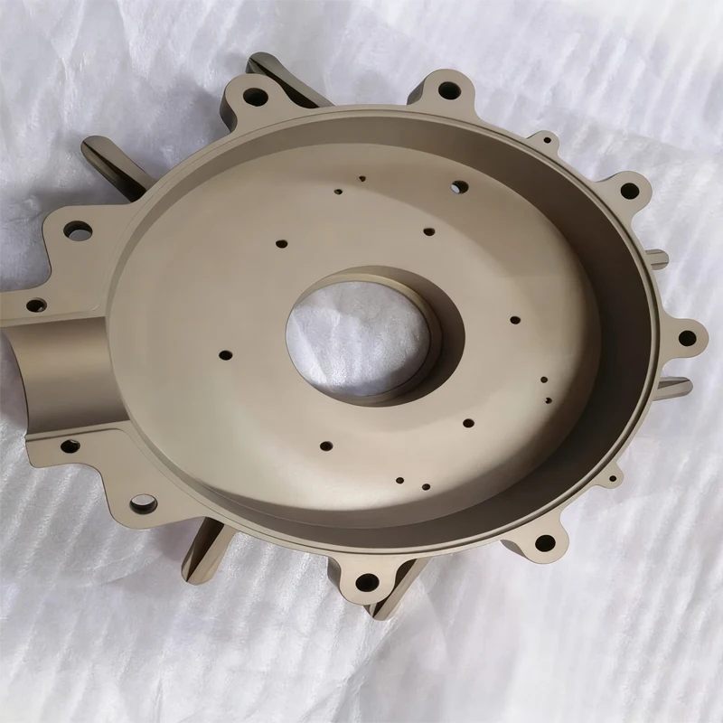 

Прецизионная обработка на станке с ЧПУ алюминиевая торцевая крышка двигателя с пескоструйной обработкой, анодированная индивидуальная фурнитура, металлические прецизионные детали для обработки с ЧПУ