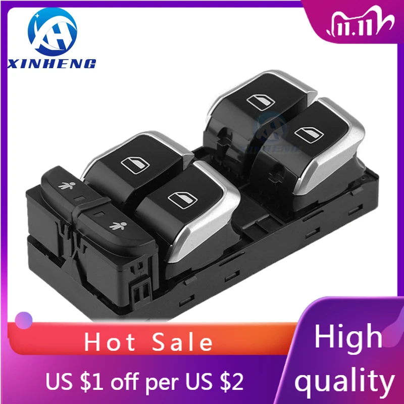 

Кнопка управления стеклоподъемником, главный переключатель электрического стеклоподъемника со стороны водителя, 4G0959851 для Audi A6 C7 A6 Al