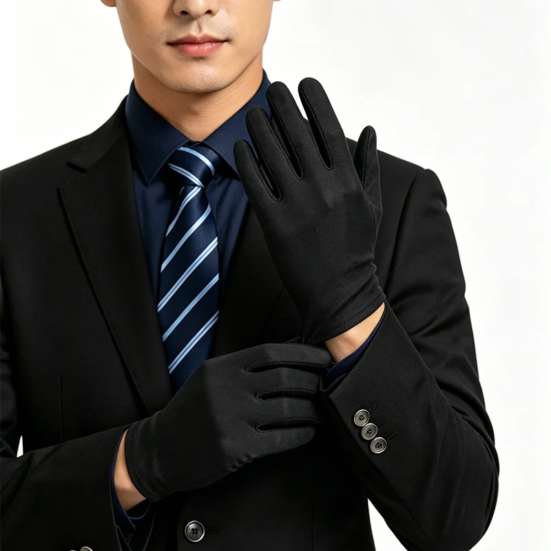 Summer Thin Sun Protection Gloves for Men and Women, Suitable for Dancing, Driving, Jewelry, Elastic Dance Spandex Etiquette