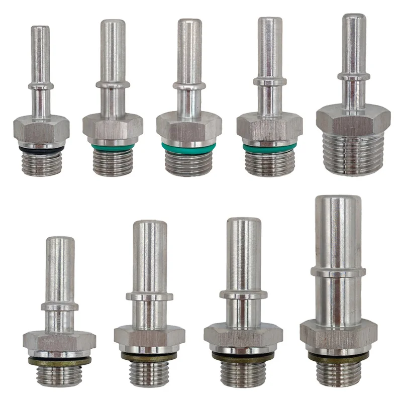 6.30 7.89 9.49mm M10*1.5 stainless steel male connector Metal fittings end piece 10pcs a lot