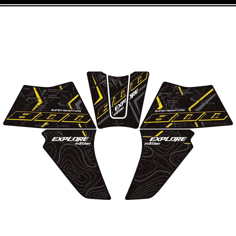 

Наклейки-накладки на бак и боковые защитные накладки на колени для Kove 800X 800 X Pro Super Adventure RALLY ADV 2025-2026