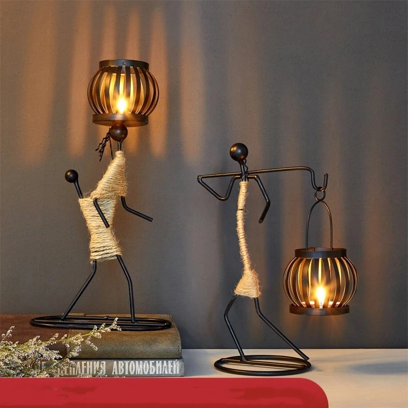 

European style personalized creative candle holders, restaurant dining table decorations, bar counter decorations, and ornaments