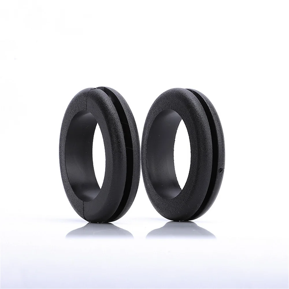 Double-Sided Coil O-Ring Seal Ring Grommets Blakc Rubber Wiring Grommets Ring Cable Dia 3Mm/4Mm/5Mm/6Mm/7Mm/8Mm/10Mm