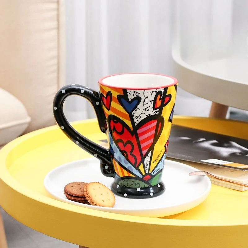 Ceramics Mugs Creative Unique Aesthetic Coffee Cups Art Personalized Pretty Drinkware Home Office Kitchen Tableware Accessories