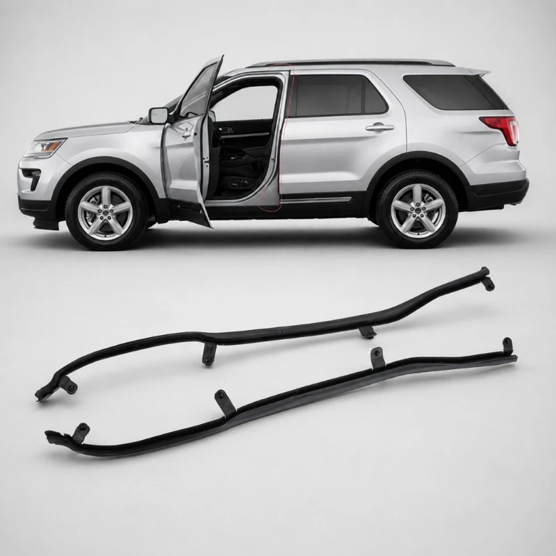 Front Door Weatherstrip Seal Replacements Set with Left and Right Door Seal Strips for Car 2011-2019 BB5Z7825325B H9EE