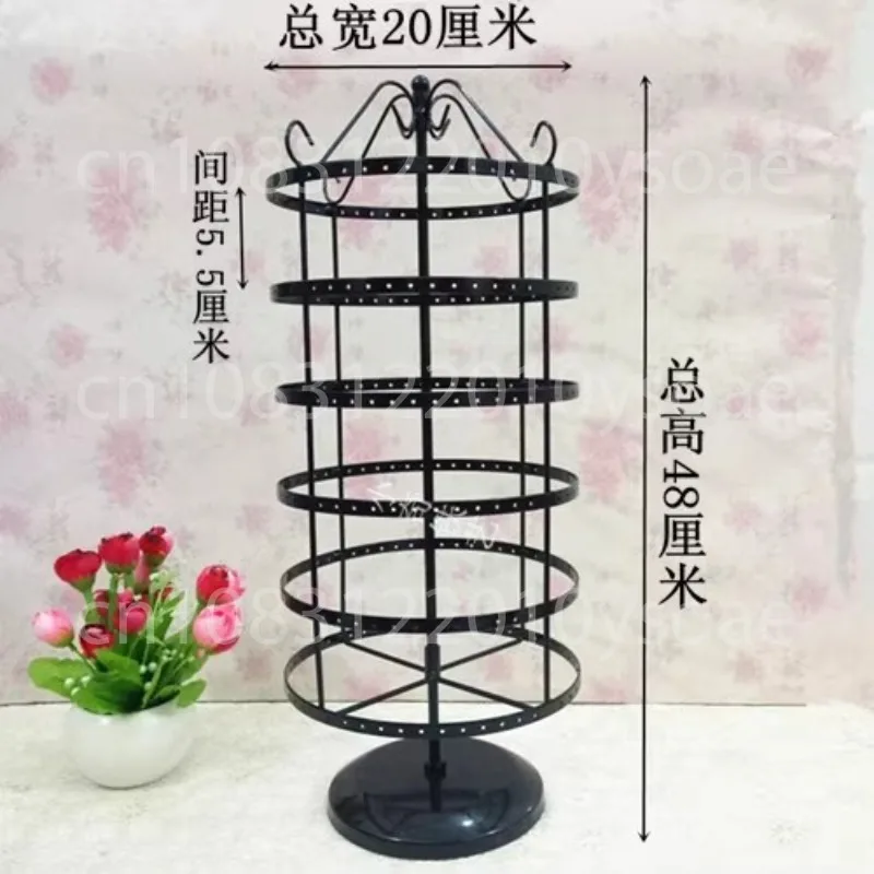 Earring Rack, Jewelry Display Rack, Six-layer Rotating Hanger, Stud Earrings Rack.