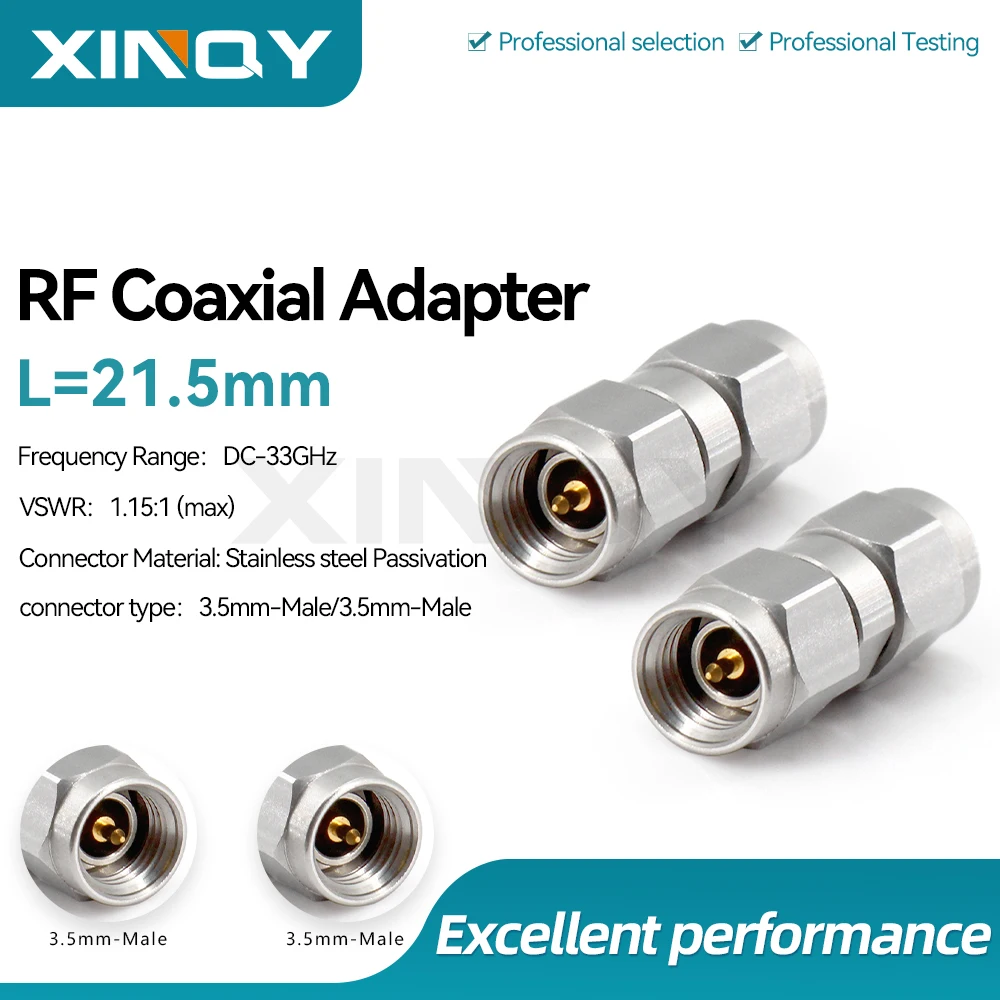 XINQY 33GHz 3.5mm RF Coaxial Adapter, KK,JK,JJ Type Adaptor