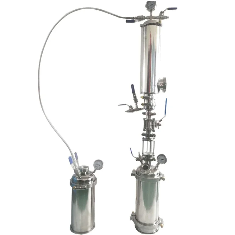 Bidirectional Closed Loop Butane Extractors top fill and bottom fill solvent essential oil extraction equipment