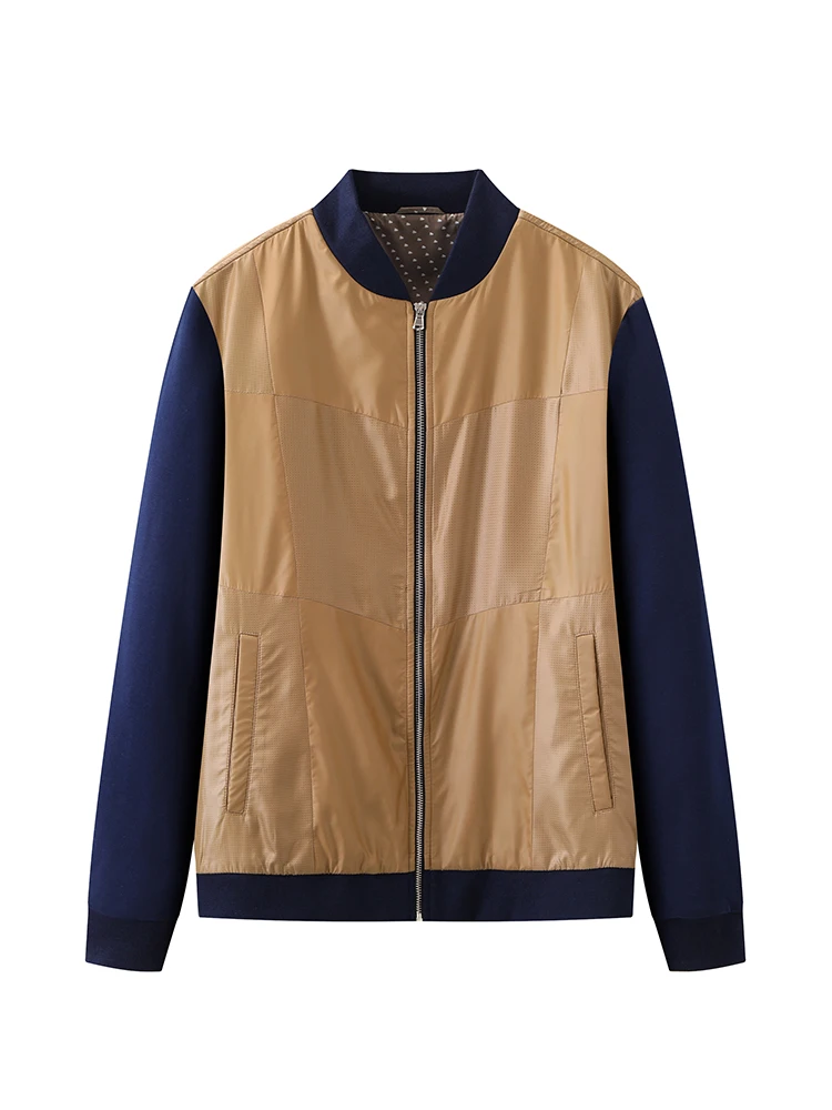 

Authentic Premium Men's Jaet Casual Faionable Top Zipper Closure Long Sve Slim Fit Urban Sle Spring Autumn Wear